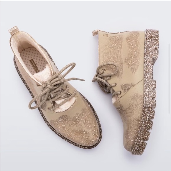 Melissa Flecked Glitter Fluffy Boot - Picture 3 of 6